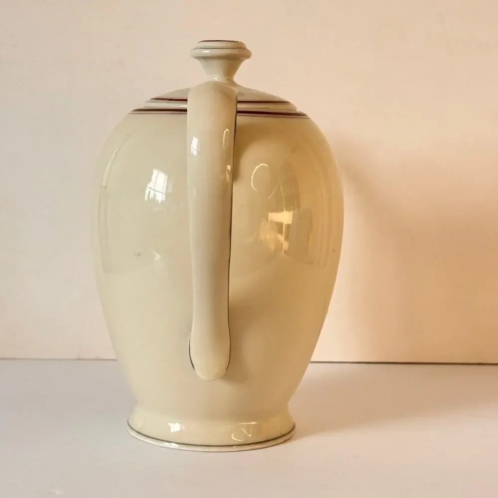 Edelstein Bavaria Ceramic Tea Pot Minimalist Atomic Mid Century Modern Germany